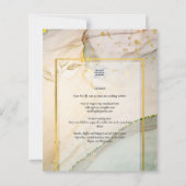 カキ真珠金ゴールド結婚アルコールインク抽象芸術 (裏面)