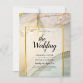 カキ真珠金ゴールド結婚アルコールインク抽象芸術 (正面)