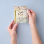 カキ真珠金ゴールド結婚アルコールインク抽象芸術 チラシ (手)