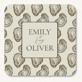 カキ結婚貝 スクエアペーパーコースター