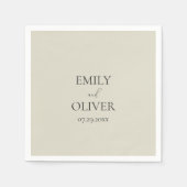 カキ結婚貝 スタンダードカクテルナプキン (正面)