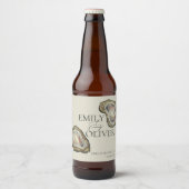 カキ結婚貝 ビールラベル (正面)