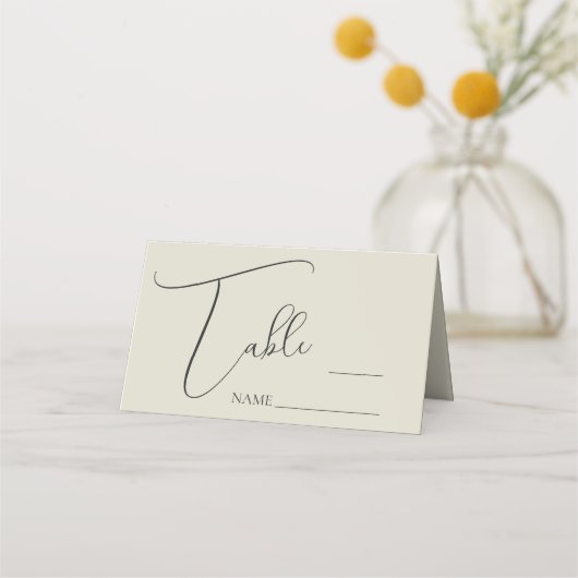 カキ結婚貝 プレイスカード (正面)