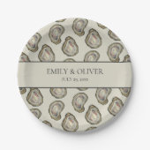 カキ結婚貝 ペーパープレート (正面)