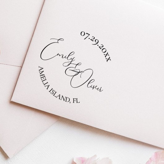 カキ結婚貝 ラバースタンプ