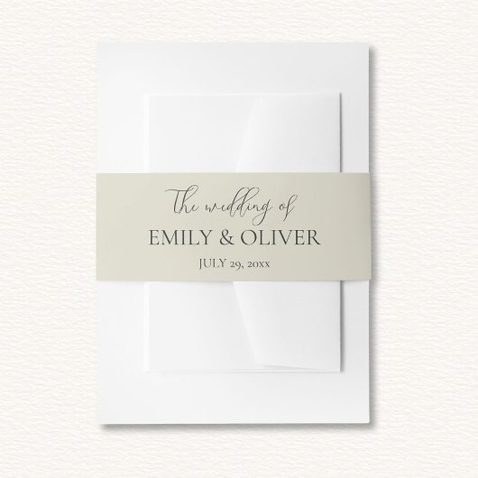 カキ結婚貝 招待状ベリーバンド