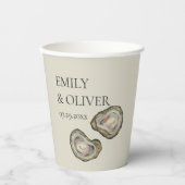 カキ結婚貝 紙コップ (正面)