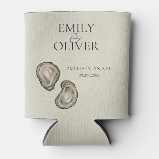 カキ結婚貝 缶クーラー (正面)