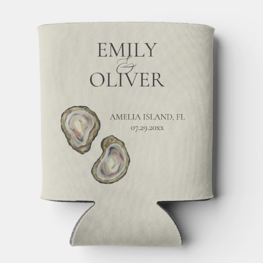 カキ結婚貝 缶クーラー (裏面)