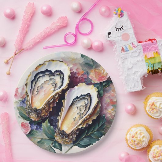 カキ絵を描ス植物芸術 ペーパープレート (パーティー)