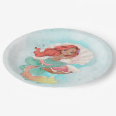 カキ貝の海の人魚(黒い肌)の下 ペーパープレート (アングル)