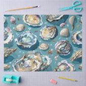 カキ貝の貝模様 薄葉紙 (クラフト)