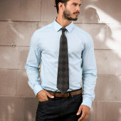 カキ・クロコディラス・ポロソス曼荼羅の模様 ネクタイ