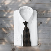 カキ・クロコディラス・ポロソス曼荼羅の模様 ネクタイ