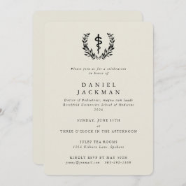 カキ/ブラックアスクレピオス医科学校卒業 招待状