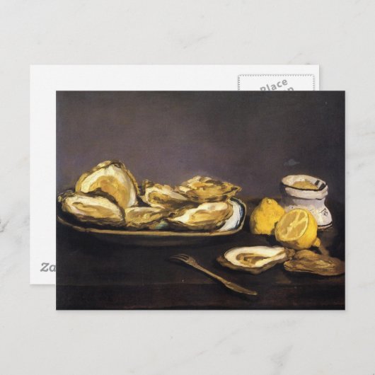 カキ- Édouard Manet ポストカード (正面/裏面)