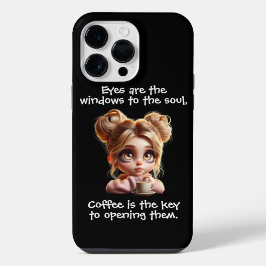 カギはコーヒー iPhoneケース (裏面)