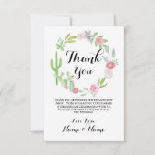 カクスタンキューカードリースフィエスタウェディング 招待状 (正面)