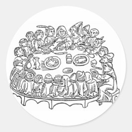 カクストンディナ結婚ーの饗宴のシール ラウンドシール