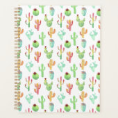 カクタスパステル水彩模様 プランナー手帳 (正面)
