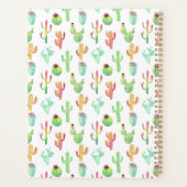 カクタスパステル水彩模様 プランナー手帳 (裏面)