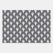 カクタスパターン ニュートラル デザート モダン ビジネス ラッピングペーパーシート (正面3)