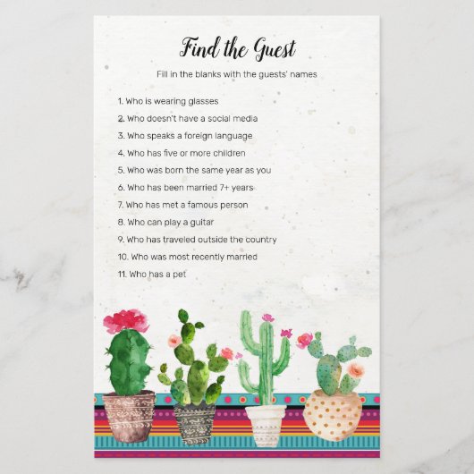 カクタスフィエスタサーチザゲストゲーム (正面)