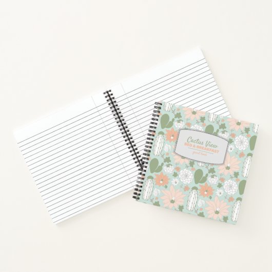 カクタスミントピーチバケーションレンタルゲストブック ノートブック (内部)
