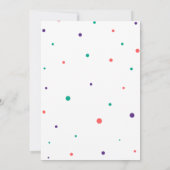 カクタスラマおもしろい第1誕生日招待状 招待状 (裏面)