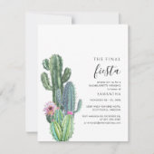 カクタス・バチュロレッテ・ウィークエンド・パーティー・スケジュール付き 招待状 (正面)