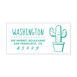 カクタス |ファミリ名差出人住所 セルフインキングスタンプ