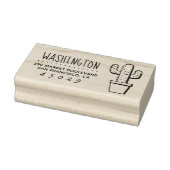 カクタス |ファミリ名差出人住所 ラバースタンプ (スタンプ)