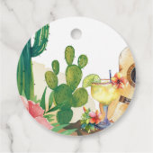 カクタス・フィエスタ・フローラル・ブライダルシャワー フェイバータグ (裏面)