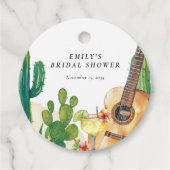 カクタス・フィエスタ・フローラル・ブライダルシャワー フェイバータグ (正面)