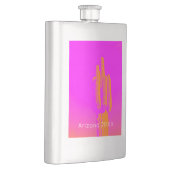 カクタス フォトアート ピンク オレンジ オーダーメイド テキスト 砂漠 フラスク (右)