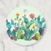 カクタス メキシカンフィエスタ ブライダルシャワー フェイバータグ (裏面)