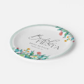 カクタス メキシカン フィエスタ ブライダル シャワー ペーパープレート (アングル)