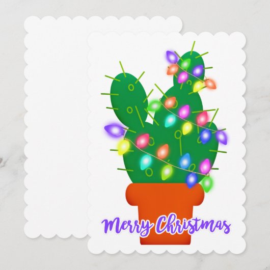 カクタス 招待状 (正面/裏面)