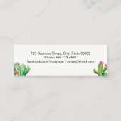 カクタモダンス名刺 スキニー名刺 (裏面)