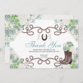 カクティウエスタンホースキンセアニェラサンキューカード サンキューカード (正面/裏面)