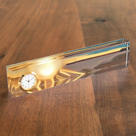 カクティー抽象芸術芸術の踊り デスクネームプレート (側面)