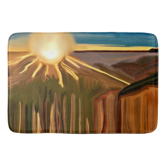 カクティー抽象芸術芸術の踊り バスマット (正面)