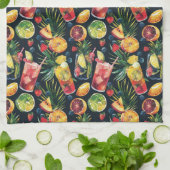 カクテカラフルル キッチンタオル (折り畳み)