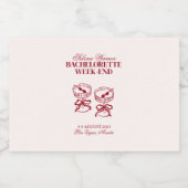 カクテモダンルバチェロレッテ週末 リキュールボトルラベル (シングルラベル)