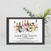 カクテモダンルリタイアメントパーティの招待状 招待状 (スタンド正面)