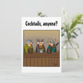 カクテルおもしろいパーティの招待状 招待状 (スタンド正面)