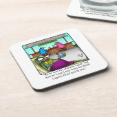 カクテルおもしろいユーモアコースターセット コースター (左側)