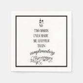 カクテルおもしろい無料ドリンクナプキン スタンダードカクテルナプキン (正面)