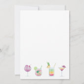 カクテルおよび飲み物のパーティの招待状 招待状 (裏面)