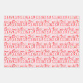 カクテルお洒落ドリンクワインパーティーカラフルギフト ラッピングペーパーシート (正面)